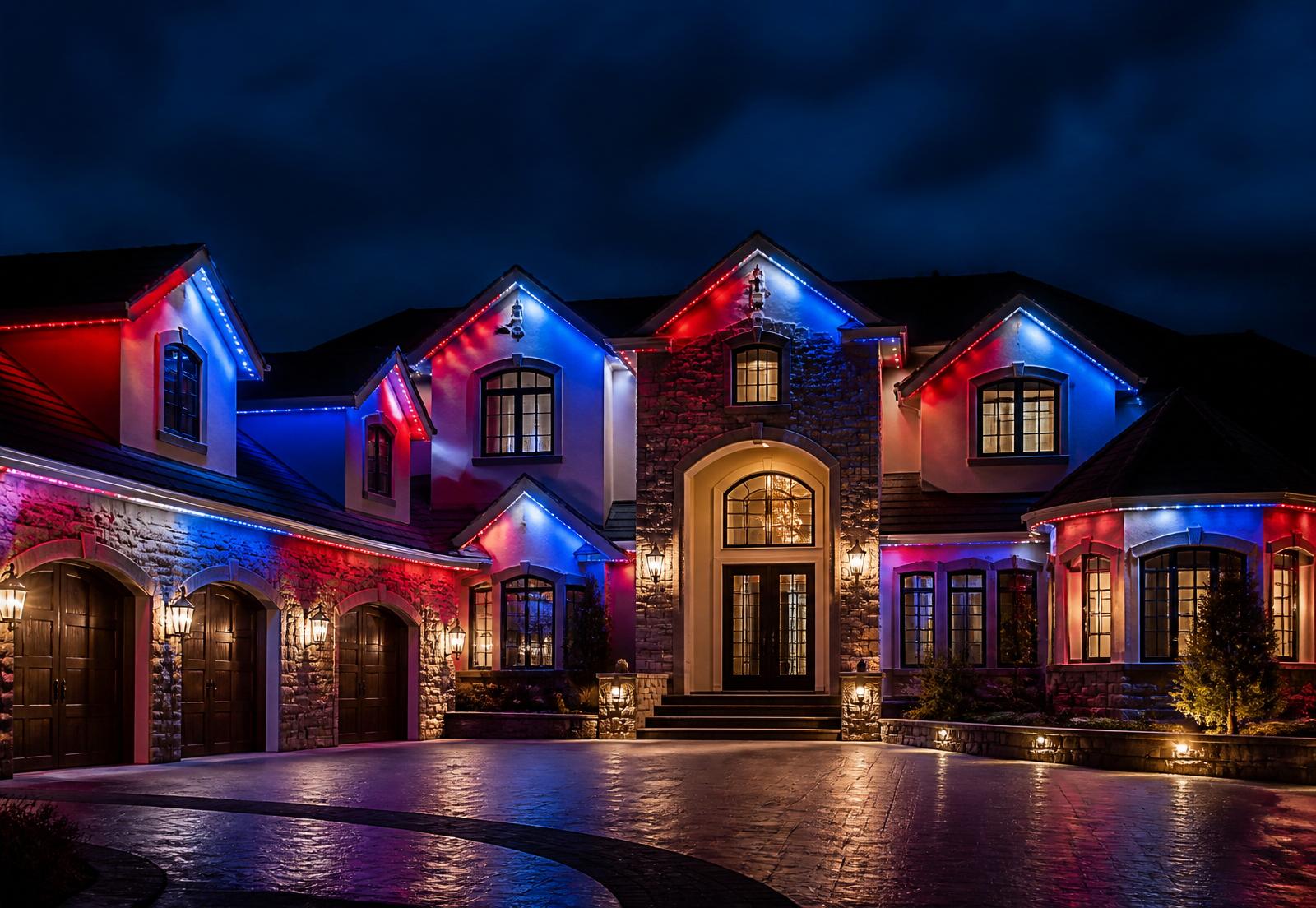 Patriotic color scene